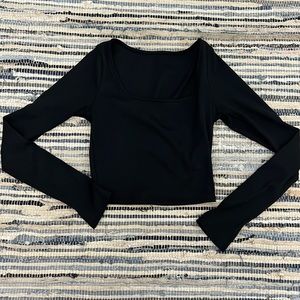Alo black ribbed long sleeve!